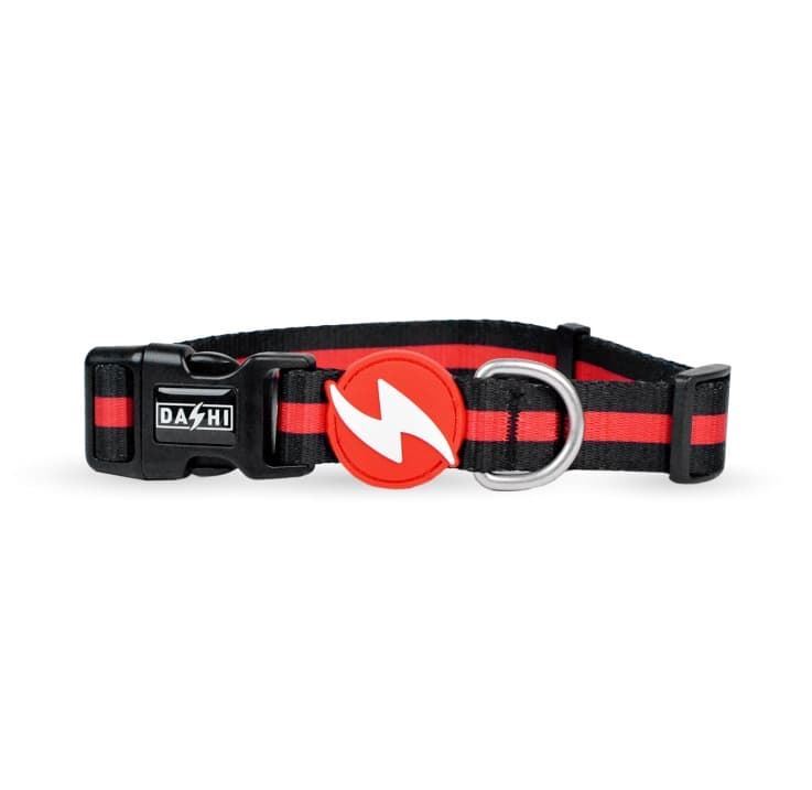COLLAR PARA PERROS STRIPES³ RED & BLACK - Imagen 1